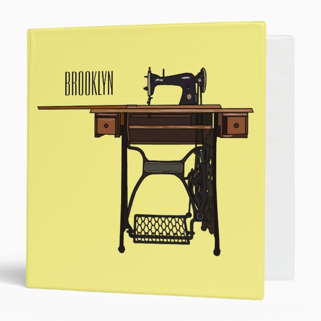 Classeur Illustration de la machine à coudre (Devant/Intérieur)