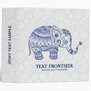 Classeur Illustration de l'éléphant bleu de la Marine