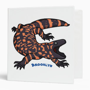 Classeur Illustration de lézard géant affamé