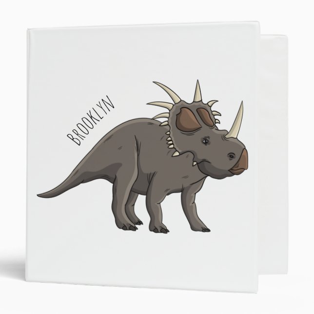 Classeur Illustration de Styracosaurus (Devant/Intérieur)