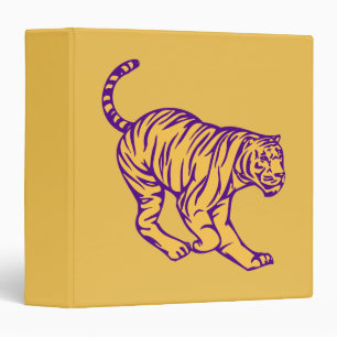 Classeur Illustration de tigre de chat sauvage de bandes vi
