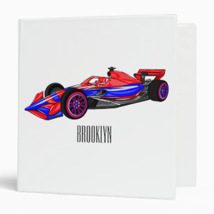 Classeur Illustration de voiture de course professionnelle