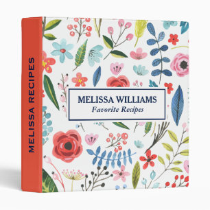 Classeur Illustration des fleurs botaniques Pastel de charm