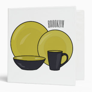 Classeur Illustration du jeu de produits de table