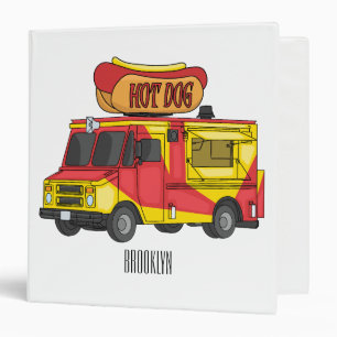 Classeur Illustration d'un camion de nourriture pour chien