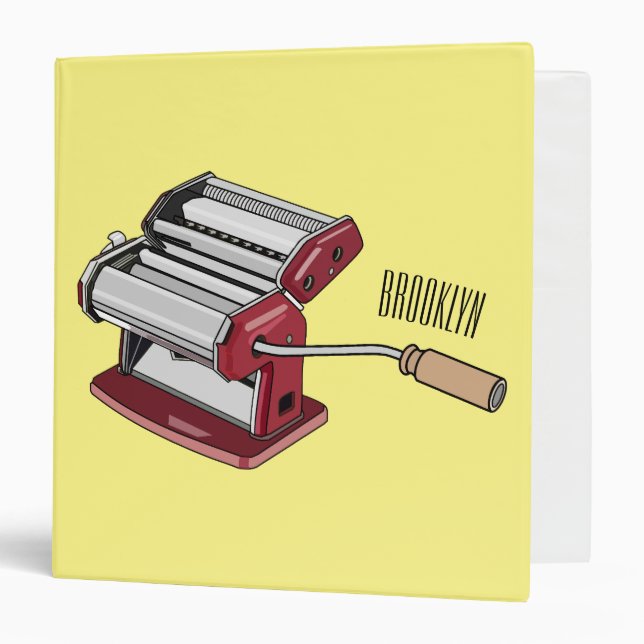 Classeur Illustration d'un fabricant de pâtes alimentaires (Devant/Intérieur)