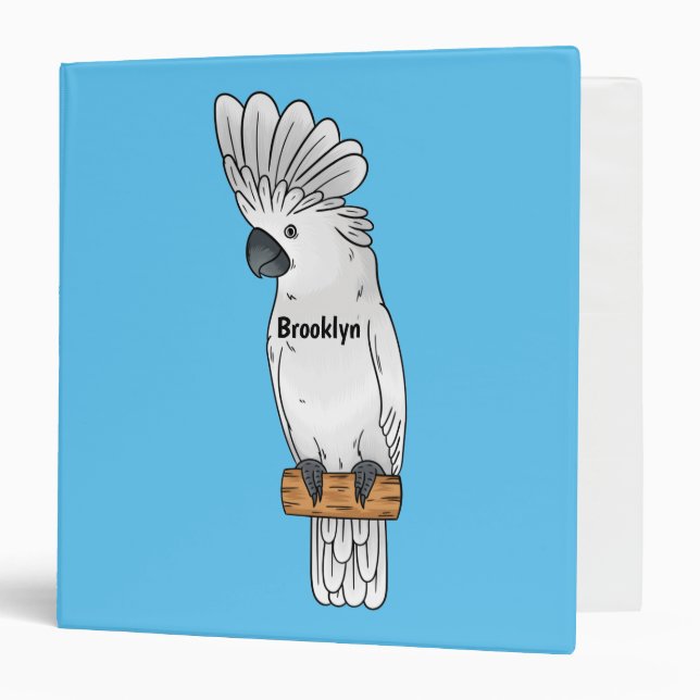 Classeur Illustration d'un oiseau de cobaye-parapluie (Devant/Intérieur)