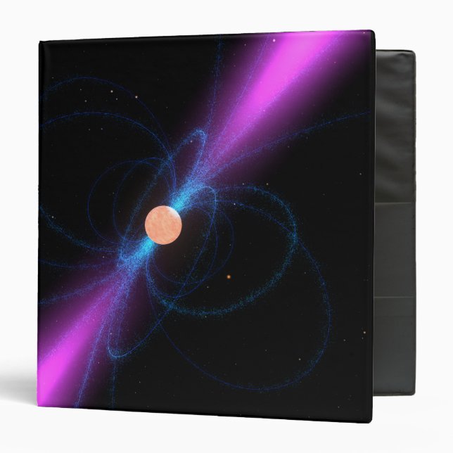 Classeur Illustration d'un pulsar (Devant/Intérieur)