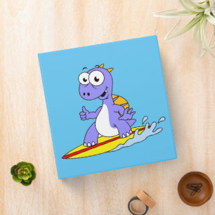 Classeur Illustration D'Un Spinosaure De Surf.
