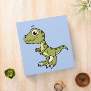 Classeur Illustration Mignonne D'Un Rex Tyrannosaurus.