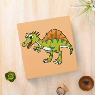 Classeur Illustration Mignonne D'Un Spinosaure Souriant.
