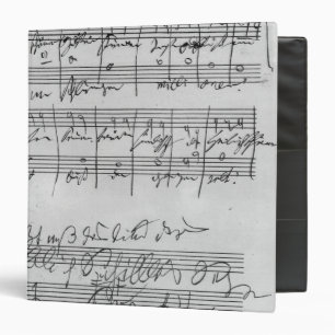 Classeur Illustration musicale manuscrite