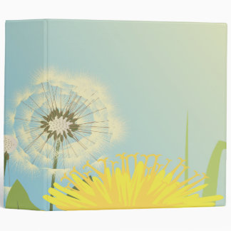 Classeur illustration vectorielle de pissenlits d'été