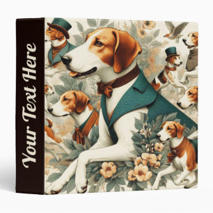 Classeur Illustration vintage de Foxhound sans joint