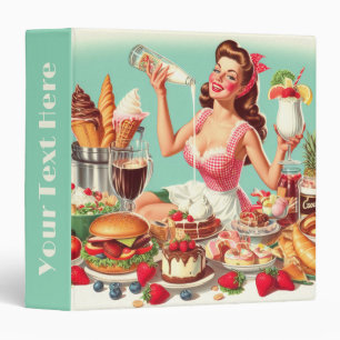 Classeur Illustration vintage de l'alimentation