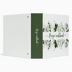 Classeur Illustrations d'eucalyptus à l'aquarelle douce