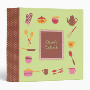 Classeur illustré d'Avery d'ustensiles de cuisine