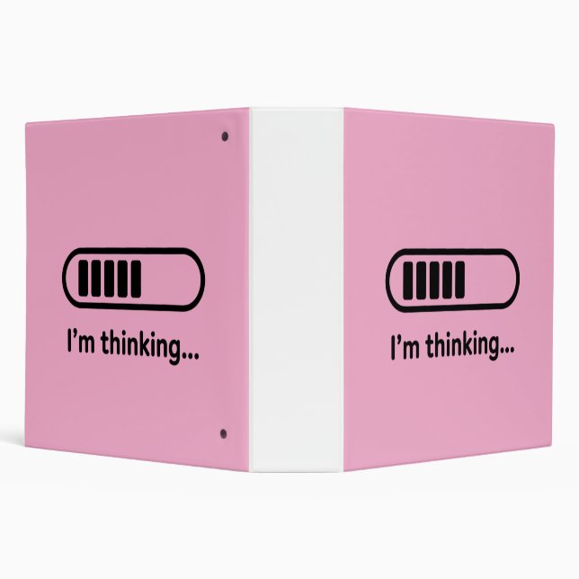 Classeur I'm Thinking... Loading Progress Bar Pink Minimali (Arrière-plan)