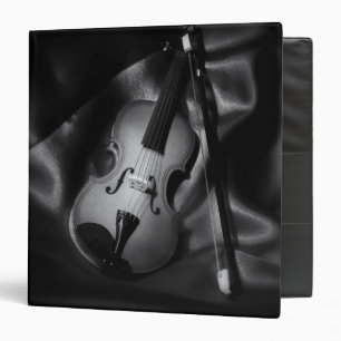 Classeur Image en noir et blanc d'un violon nature morte