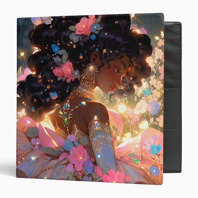 Classeur Imaginaire femme Art Africain Américain (Devant/Intérieur)