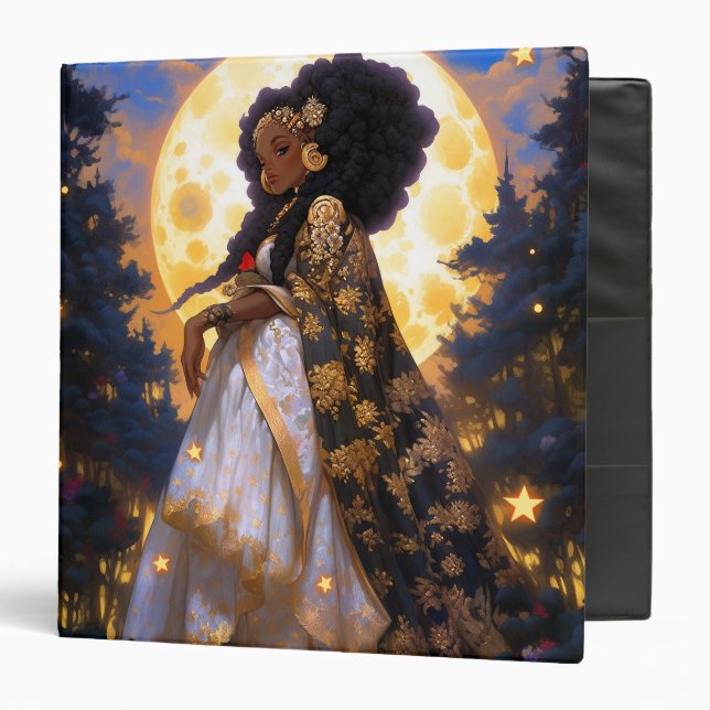 Classeur Imaginaire femme Art Africain Américain (Devant/Intérieur)