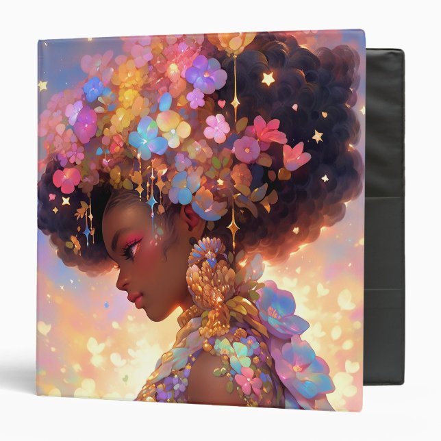 Classeur Imaginaire femme Art Africain Américain (Devant/Intérieur)