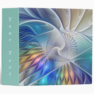 Classeur Imaginaire floral Colorful Abstrait texte