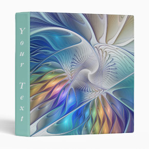 Classeur Imaginaire floral Colorful Abstrait texte