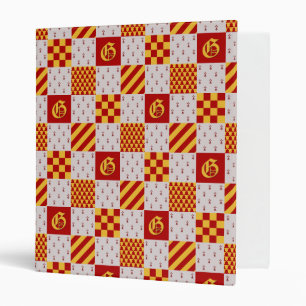 Classeur Imaginaire magique médiéval rouge jaune héraldique