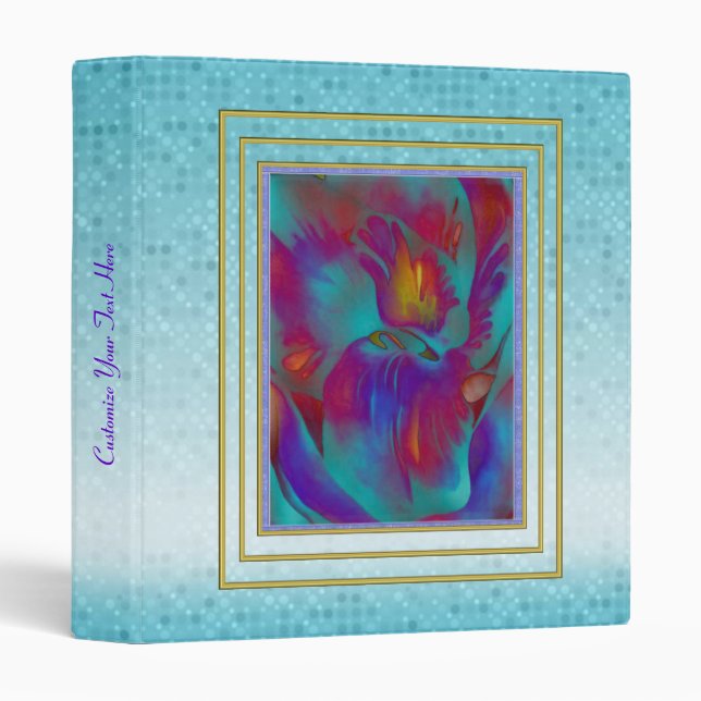 Classeur Imaginaire orchidée (Devant/Côté)