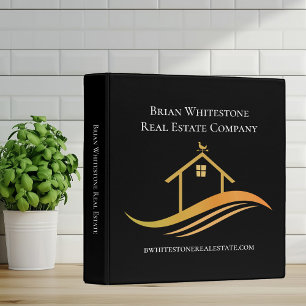 Classeur Immobilier Chic Or Noir Maison Marketing Personnal