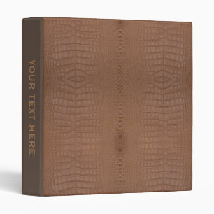 Classeur Impression Alligator Brown