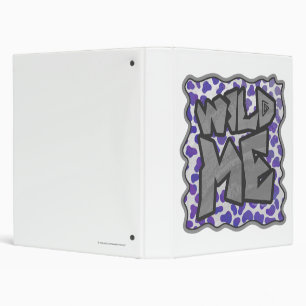 Classeur Impression dalmate violet et blanche