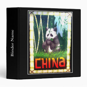 Classeur Impression de Chine Panda Vintage Avery Binder