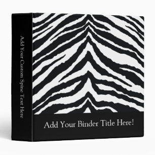 Classeur Impression de la peau Zebra