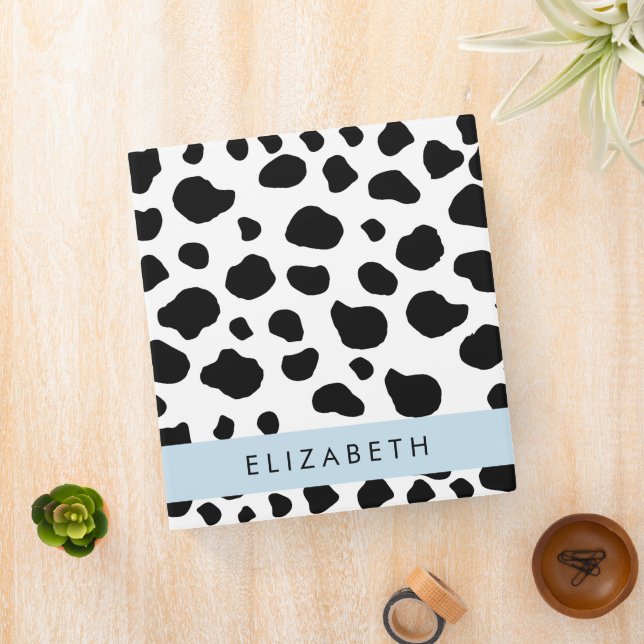 Classeur Impression De Vache, Spots De Vache, Noir Et Blanc (In Situ)