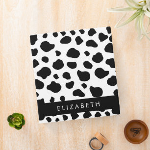 Classeur Impression De Vache, Spots De Vache, Noir Et Blanc