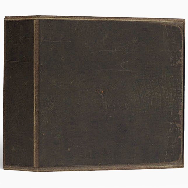 Classeur Impression en cuir Brown (Devant/Côté)