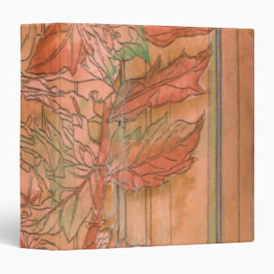 Classeur Impression florale orange moderne sur l'arrière -