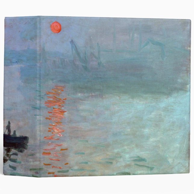 Classeur Impression, lever du soleil, Claude Monet (Devant/Côté)