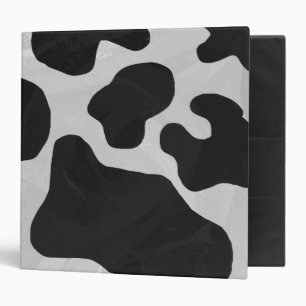 Classeur Impression noire et blanche de vache