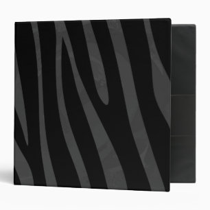 Classeur Impression noire et grise Zebra