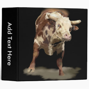 Classeur Impression Portrait Bull Bucking