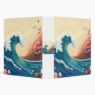 Classeur Impressionistic Ocean Wave