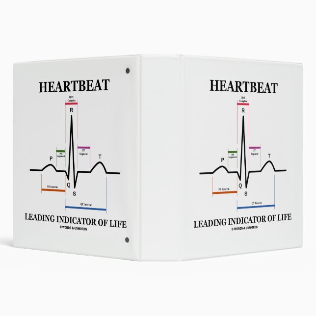Classeur Indicateur Principal De La Vie ECG/EKG Humour (Arrière-plan)