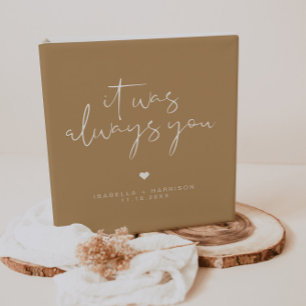 Classeur INDIE Boho Earth Toned Beige Mariage Photo