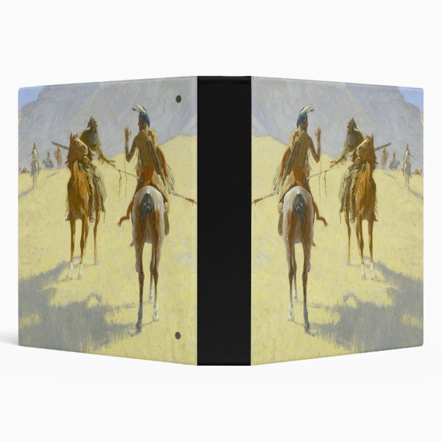 Classeur Indien d'Amérique par Remington (Arrière-plan)