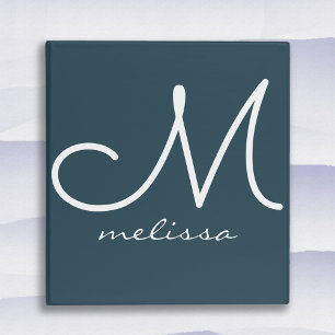 Classeur Indigo Blue 1" Capacité papier Monogramme
