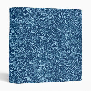 Classeur Indigo de William Morris et bleu de ciel indiens