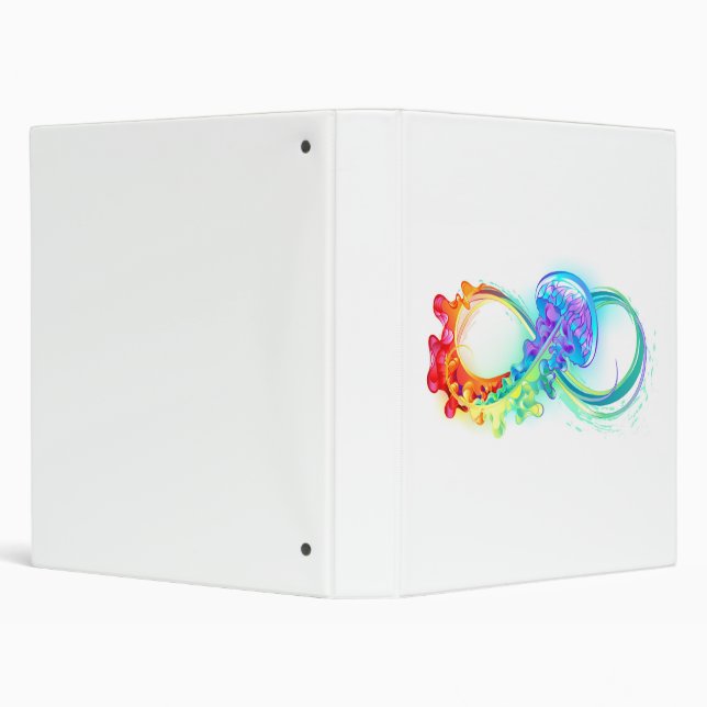 Classeur Infinity avec Rainbow Jellyfish (Arrière-plan)